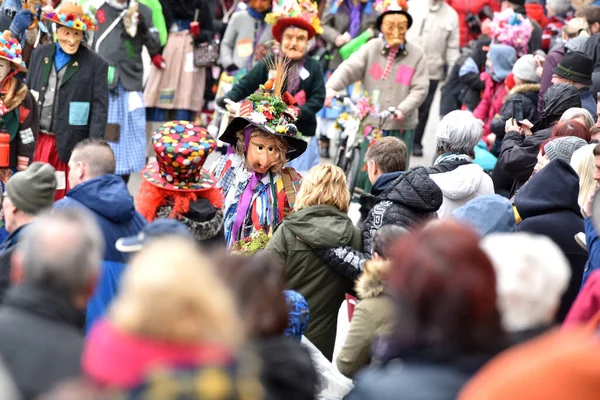 Carnaval Dans Salzkammergut Voici Encore Une Célébration Appropriée Quartier Gmunden — Photo