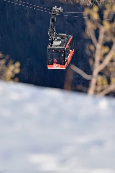 Zona Esquí Feuerkogel Desde 1927 Teleférico Feuerkogel Lleva Desde Ebensee —  Fotos de Stock