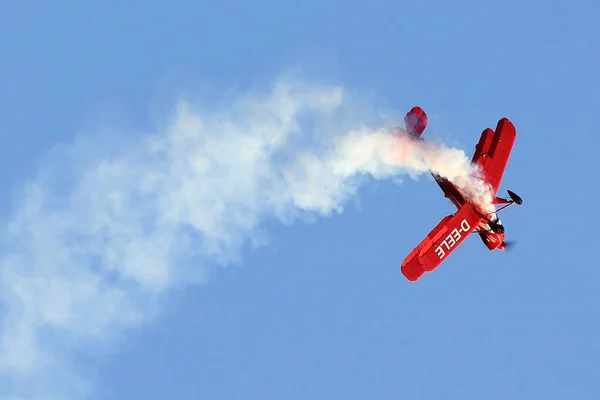 Air Show Med Flygplan Gmunden Salzkammergut Oberösterreich Österrike — Stockfoto