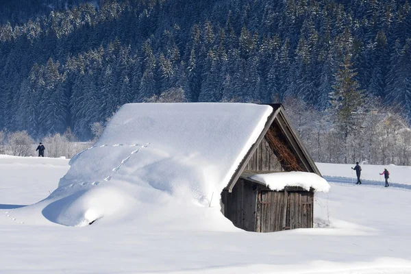Das Winterwunderland Gosau Süden Oberösterreichs Ist Ein Langlaufparadies — Stockfoto