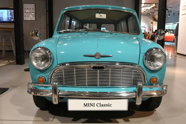 Mini Heißt Ein Automodell Das Ursprünglich Von Der British Motor — Stockfoto