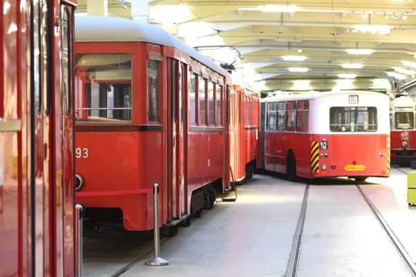 Tramway Historique Musée Des Transports Vienne — Photo