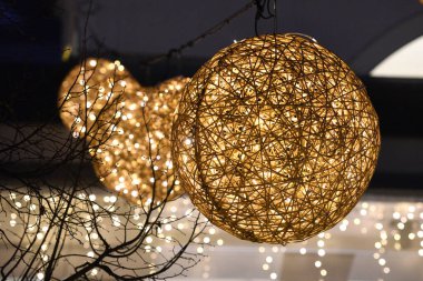 Bad Ischl 'de Noel süslemesi (bölge Gmunden, Yukarı Avusturya)