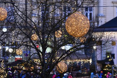 Bad Ischl 'de Noel süslemesi (bölge Gmunden, Yukarı Avusturya)