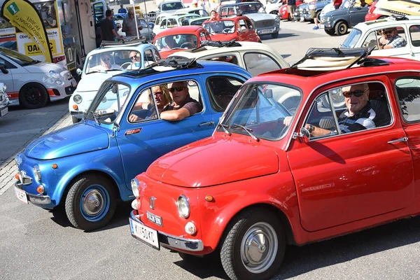 Steyr Puch 500 Był Małym Samochodem Puch Werke Austrii Samochód — Zdjęcie stockowe