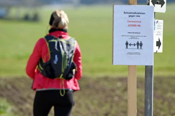 Crisis Corona Las Actividades Aire Libre Están Totalmente Prohibidas Austria — Foto de Stock