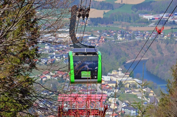 Teleférico Grnberg Cerca Gmunden Salzkammergut Alta Austria Austria —  Fotos de Stock