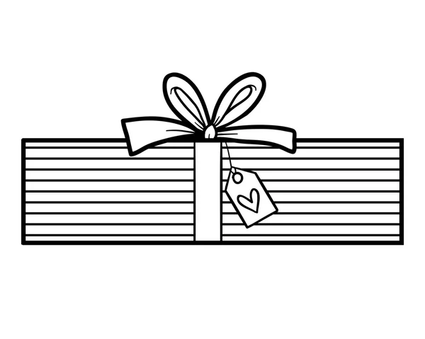 Livre à colorier, Cadeau — Image vectorielle