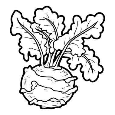 Boyama kitabı, sebze, sarımsak