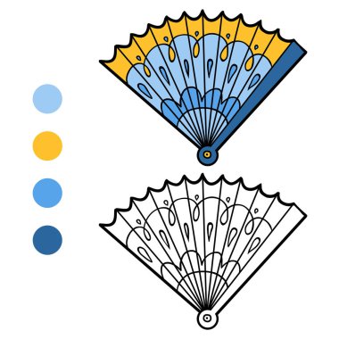 Boyama kitabı, karikatür aksesuarları, Fan