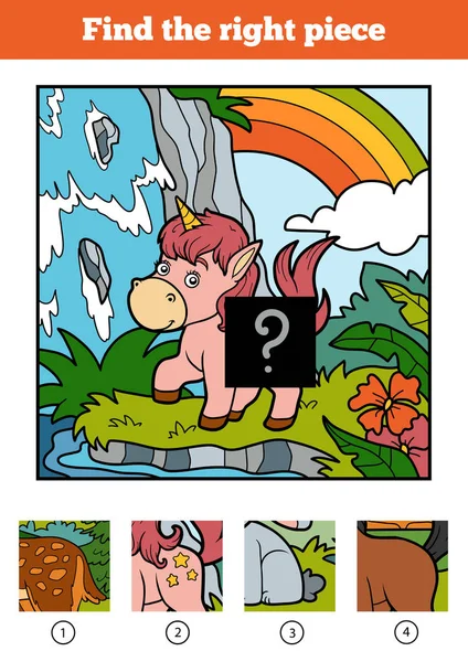 Doğru parça, çocuklar için oyun bulabilirsiniz. Küçük tek boynuzlu at