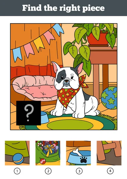 Doğru parça, çocuklar için oyun bulabilirsiniz. Küçük köpek