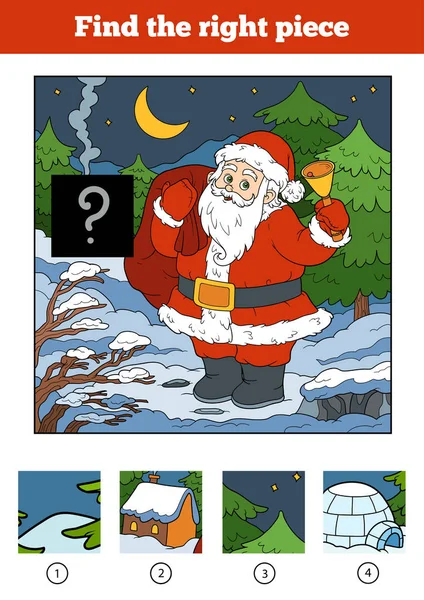 Doğru parça, çocuklar için oyun bulabilirsiniz. Noel Baba