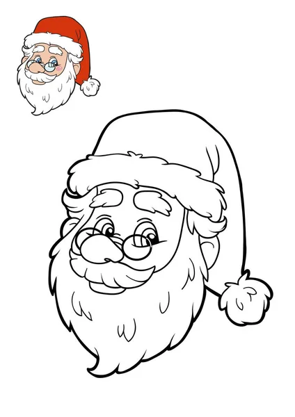 Coloring book, Santa Claus — Stock Photo, Image