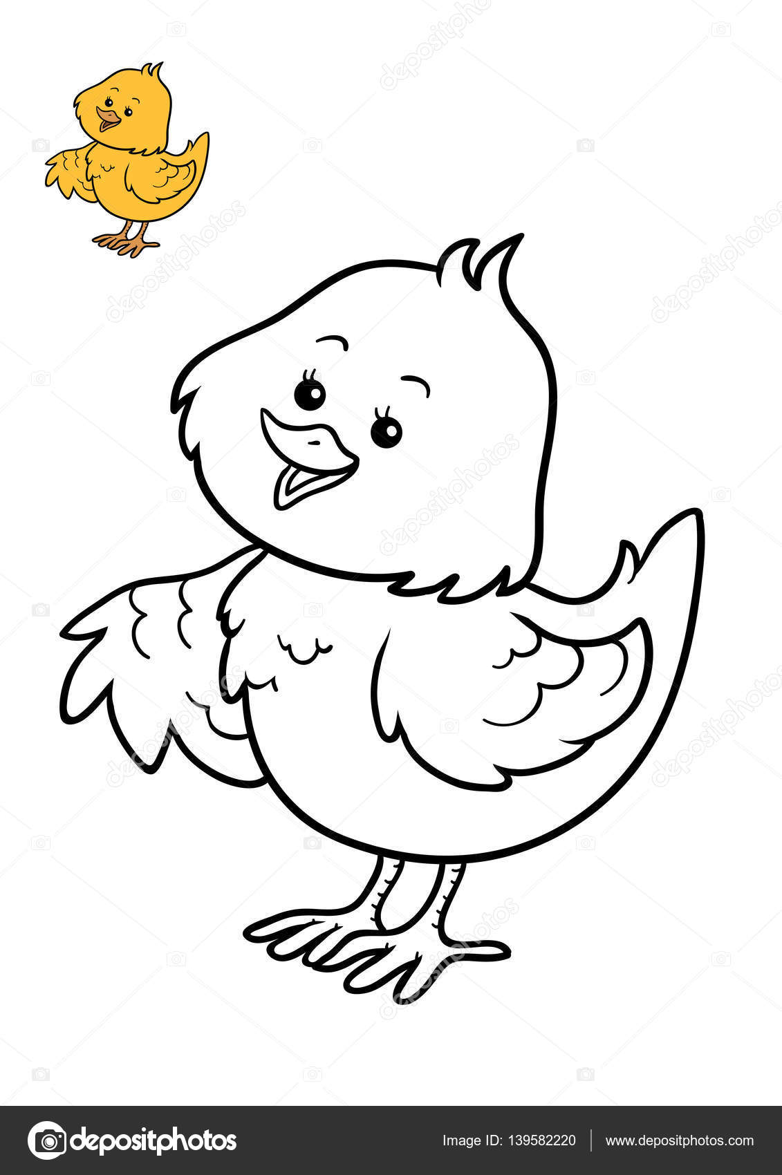 Imagens de Hen coloring sem royalties | DepositPhotos, image size:1131x1700