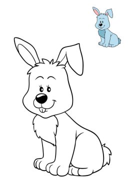 Boyama kitabı, tavşan