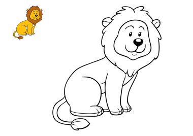 Boyama kitabı, aslan