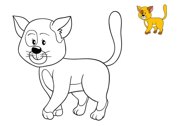 Coloring book, Cat — Stock Photo, Image