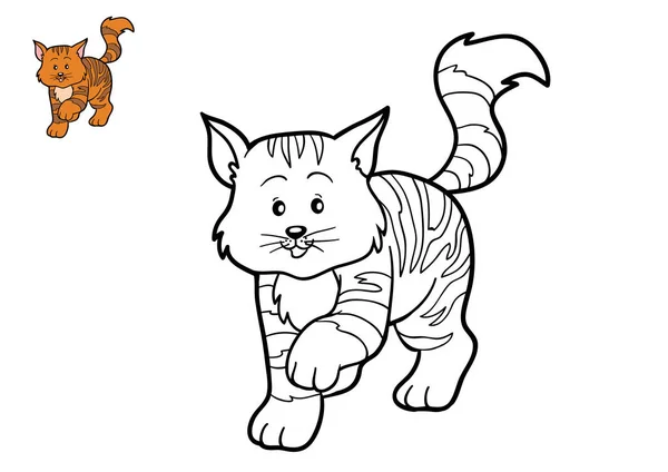 Coloring book, Cat — Stock Photo, Image