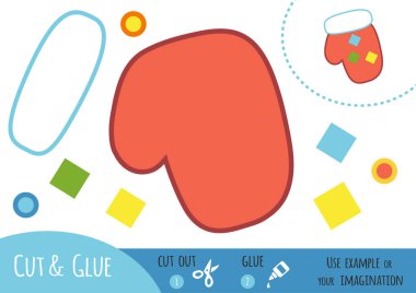 Eğitim kağıt Mitten çocuklar için oyun