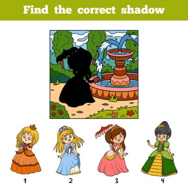 Gölge tarafından doğru görüntü bulmak. Şemsiye ile Prenses