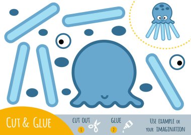 Eğitim kağıt çocuklar için ahtapot oyunu