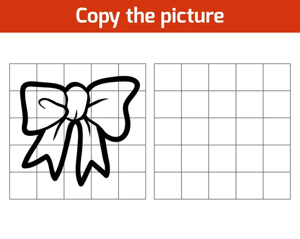 Copiar la imagen, juego de educación para los niños, Arco — Vector de stock