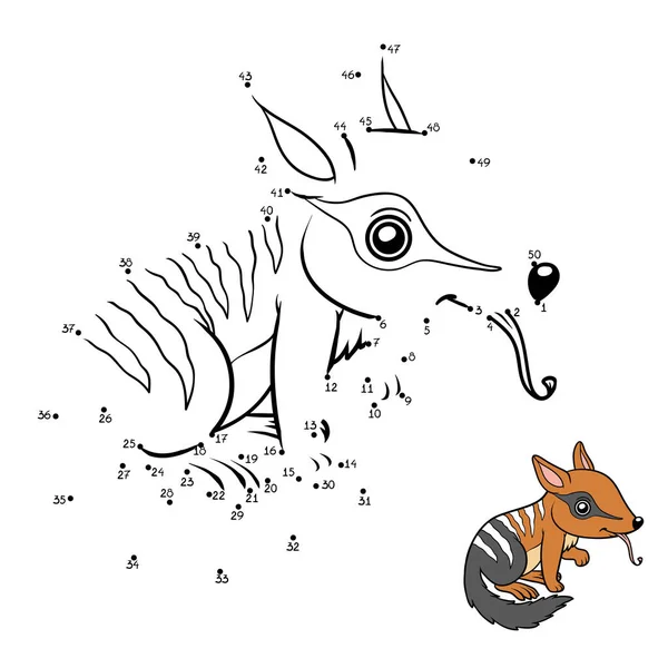 Sayı oyunu, Numbat — Stok Vektör