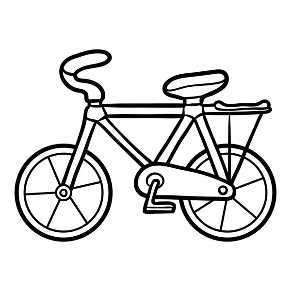 Kolorowanka dla dzieci, rower — Wektor stockowy