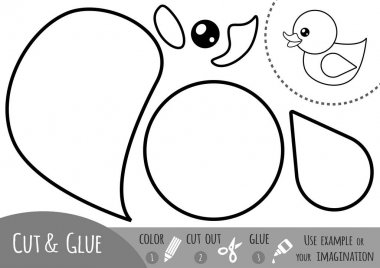 Eğitim kağıt çocuklar için ördek oyunu