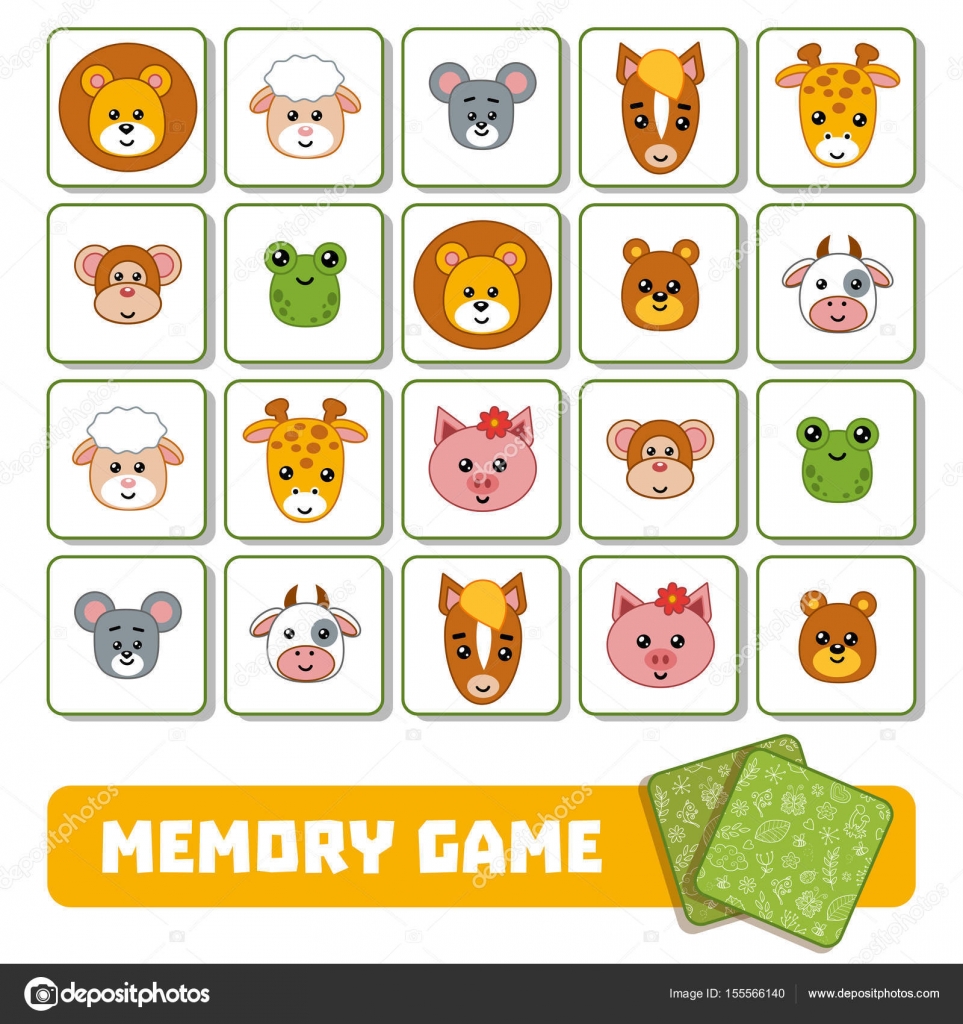 Tarjetas animales dela granja | Memoria de juego para ...