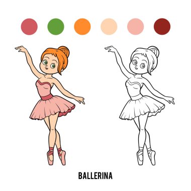 Boyama kitabı, balerin
