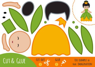 Eğitim kağıt çocuklar için Princess oyunu