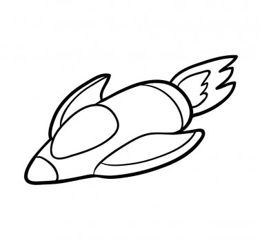 Boyama kitabı, uzay gemisi