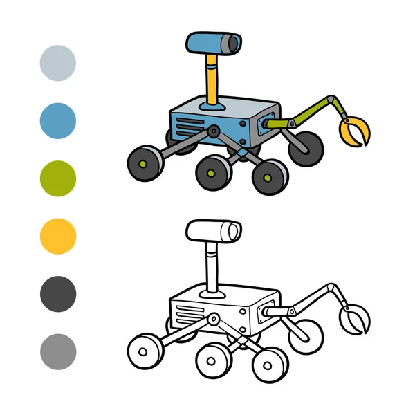 Βιβλίο με σελίδες χρωματισμού, Rover — Διανυσματικό Αρχείο