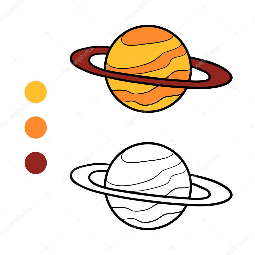 Coloring book, Saturn