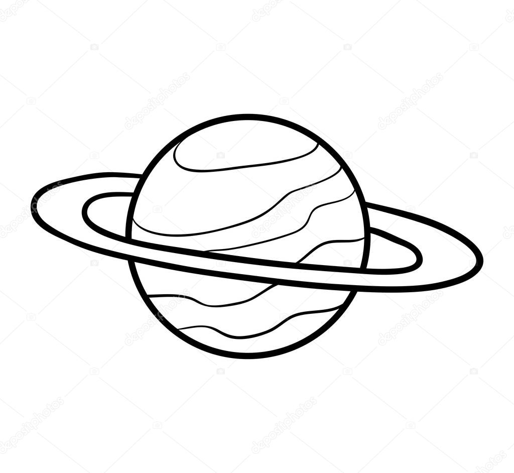 Coloring book, Saturn