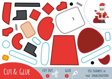 Eğitim kağıt çocuklar için Noel Baba oyunu