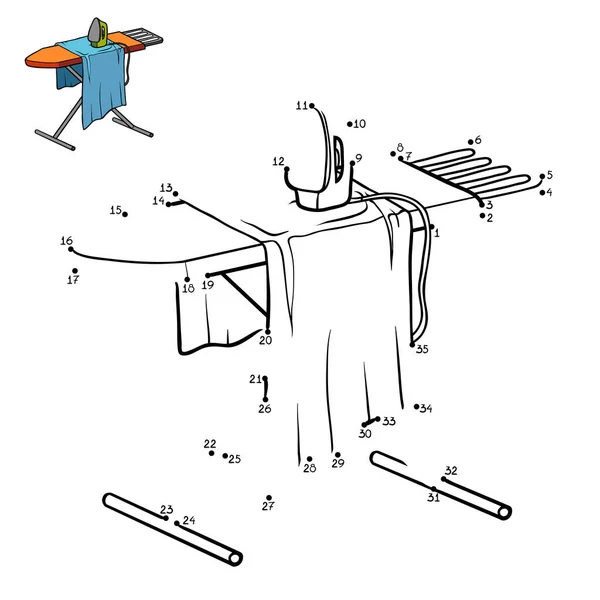 数字游戏，烫衣板 — 图库矢量图片
