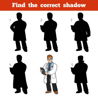Doğru gölge, çocuklar için doktor oyun bulmak
