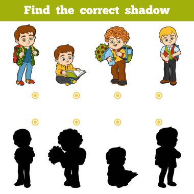 Doğru gölge, çocuklar için okul oyun bulmak