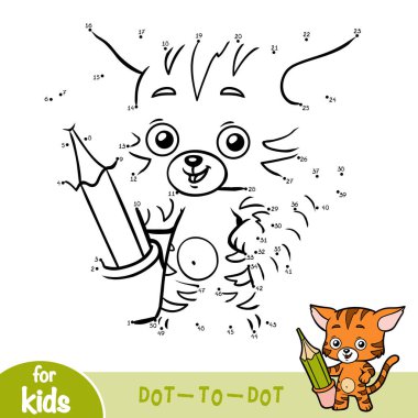 Sayı oyunu, eğitim oyun çocuklar için kedi