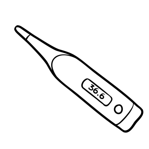 Kleurboek, Thermometer — Stockvector