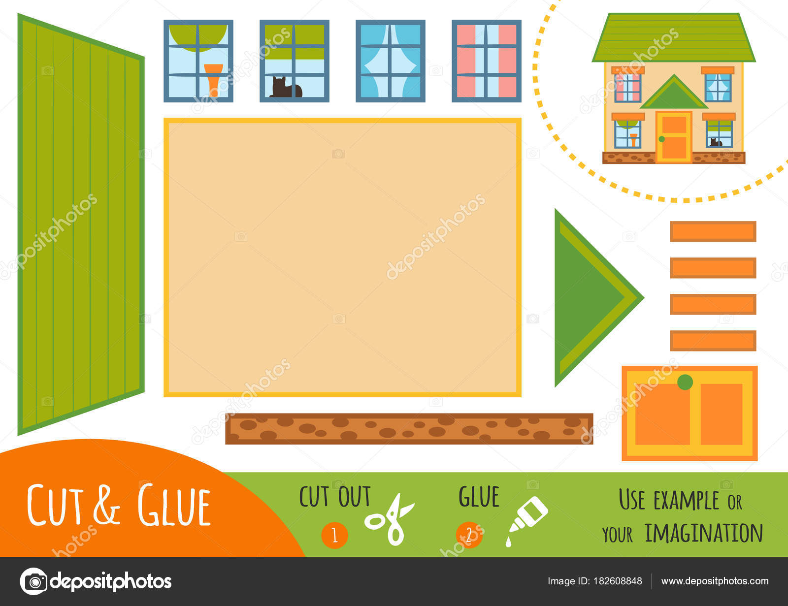 Jogo de papel educativo para crianças ovo de páscoa use tesoura e