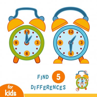 Farkları, çalar saat bulun