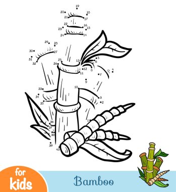 Sayı oyunu, eğitim oyun çocuklar için bambu