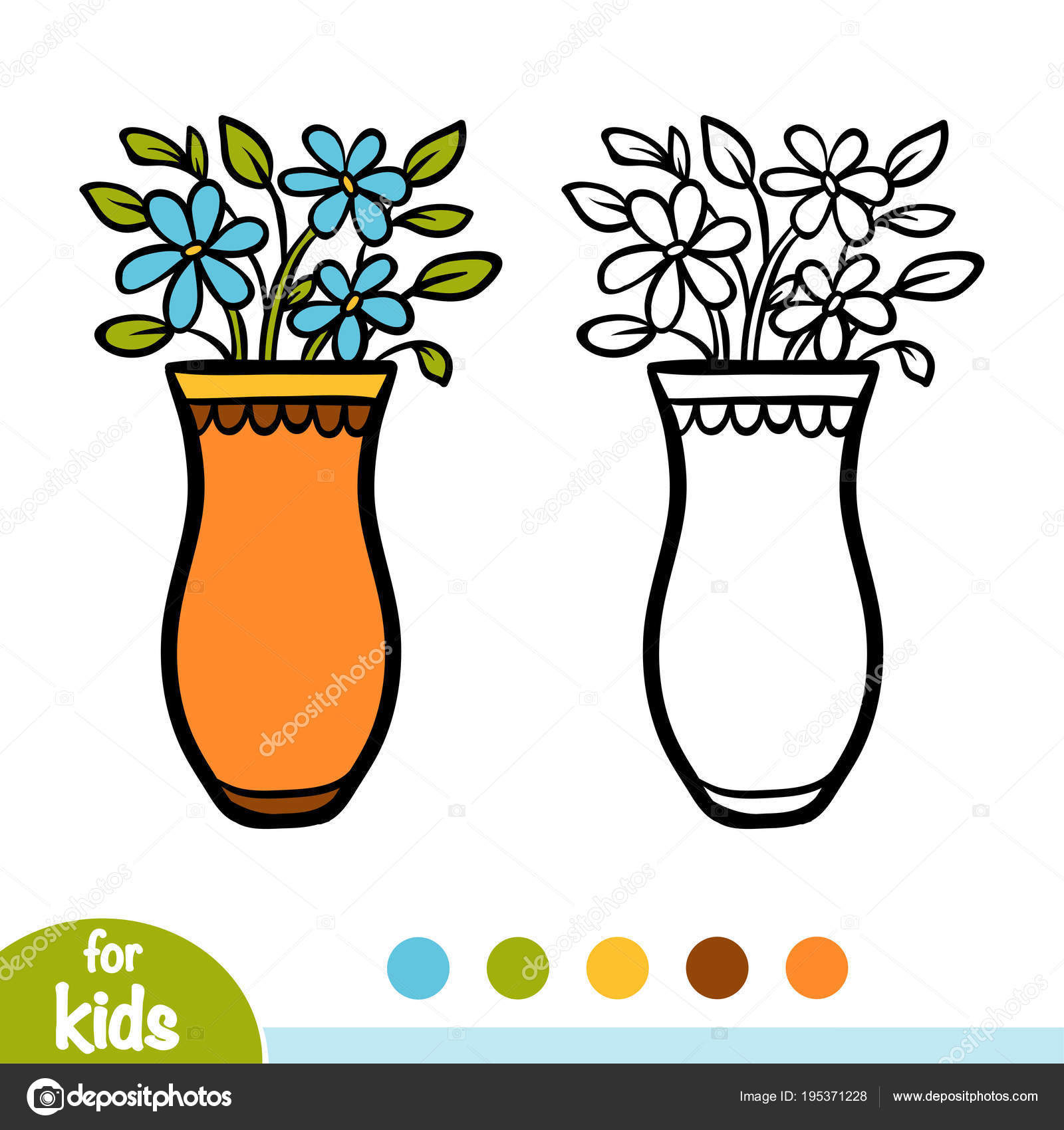 Art for Small Hands: Drawing - Small Pots with Flowers
