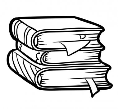 Boyama kitabı, kitap yığını