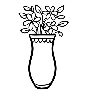 Boyama kitabı, vazo