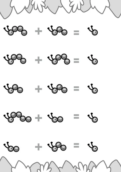 Jeu de compte pour enfants d'âge préscolaire. Compter le nombre de cercles dans l'image et écrire le résultat . — Image vectorielle